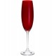 Jogo 6 Taças 220ml Para Champanhe Colibri Vermelho Cristal Ecológico Bohemia